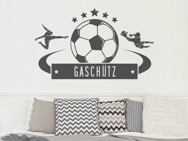 Wandtattoo Gaschütz Fußball
