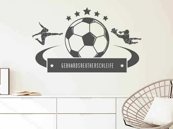 Wandtattoo Gebhardsreutherschleife Fußball