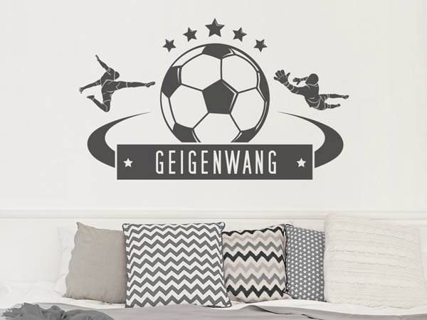 Wandtattoo Geigenwang Fußball