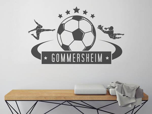 Wandtattoo Gommersheim Fußball