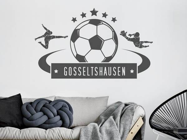 Wandtattoo Gosseltshausen Fußball