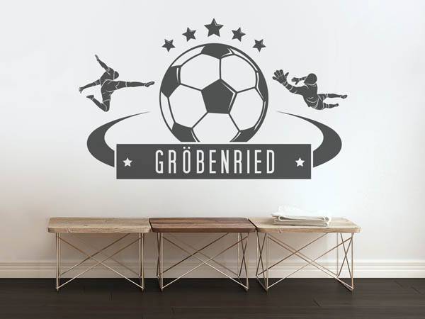 Wandtattoo Gröbenried Fußball