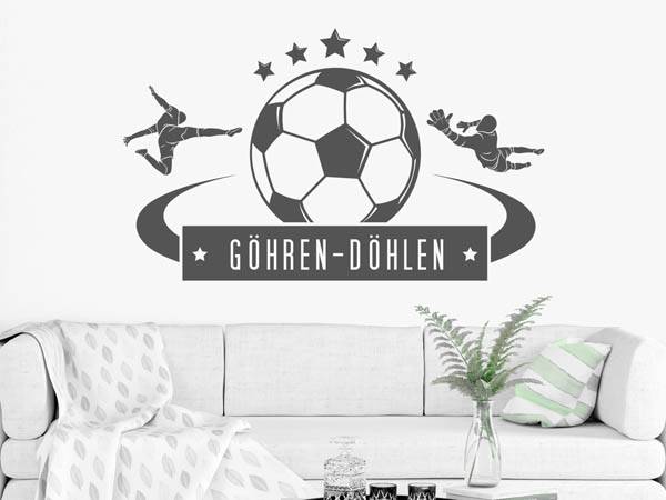 Wandtattoo Göhren-Döhlen Fußball
