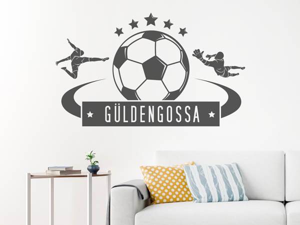 Wandtattoo Güldengossa Fußball