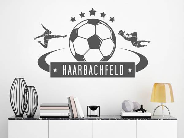 Wandtattoo Haarbachfeld Fußball