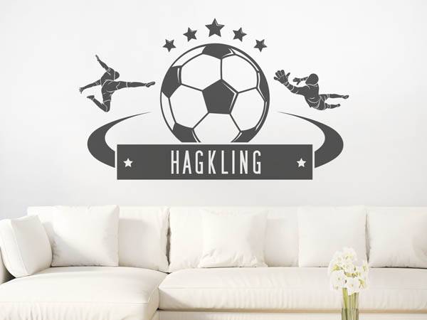 Wandtattoo Hagkling Fußball