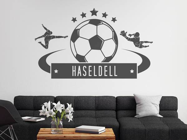 Wandtattoo Haseldell Fußball