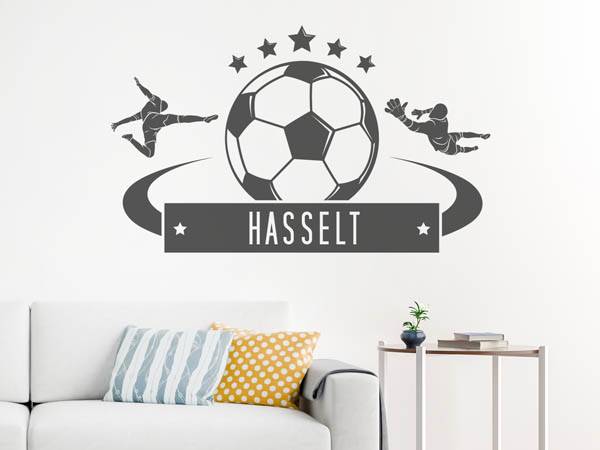 Wandtattoo Hasselt Fußball