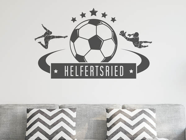 Wandtattoo Helfertsried Fußball
