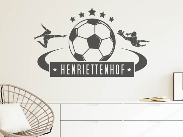 Wandtattoo Henriettenhof Fußball