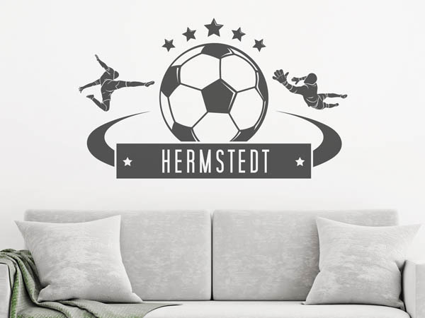 Wandtattoo Hermstedt Fußball