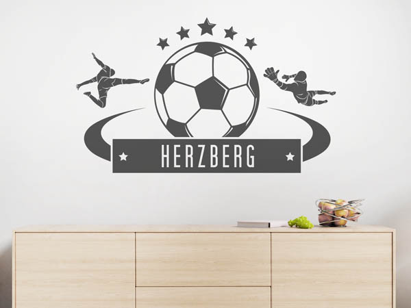 Wandtattoo Herzberg Fußball