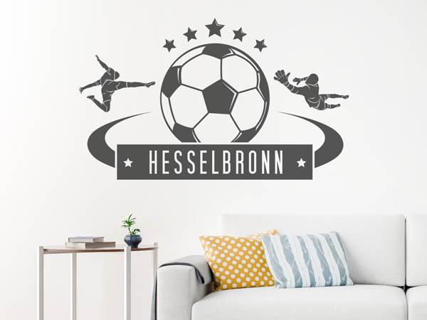 Wandtattoo Hesselbronn Fußball