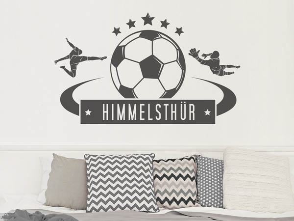 Wandtattoo Himmelsthür Fußball