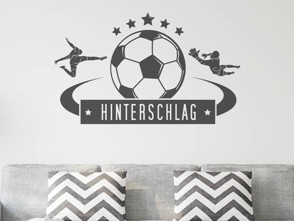 Wandtattoo Hinterschlag Fußball
