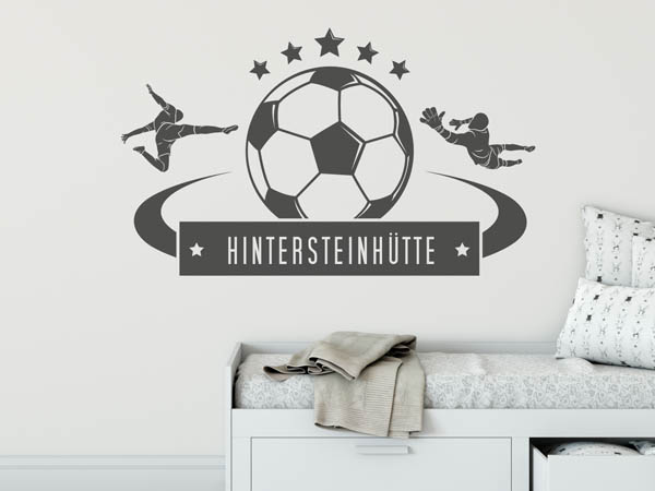 Wandtattoo Hintersteinhütte Fußball