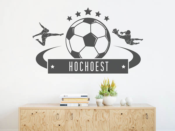 Wandtattoo Hochoest Fußball