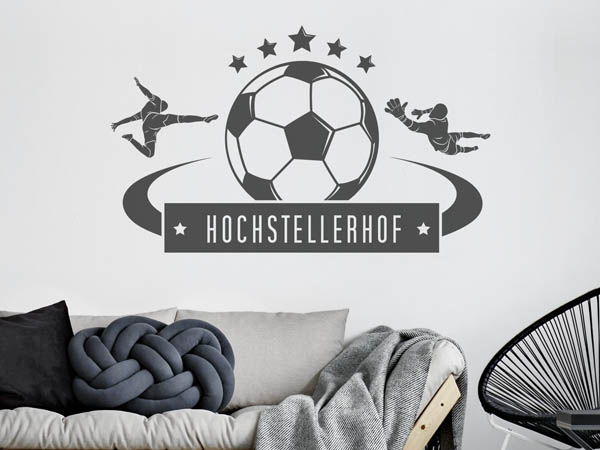 Wandtattoo Hochstellerhof Fußball