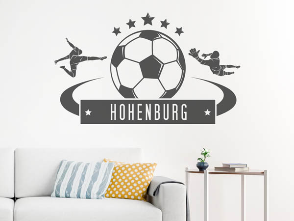 Wandtattoo Hohenburg Fußball