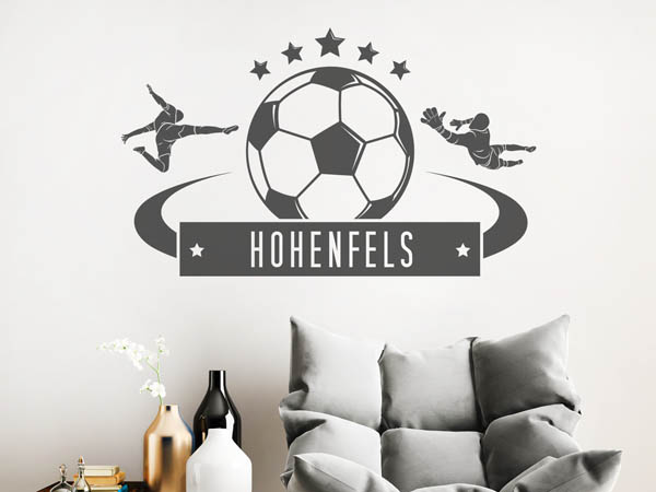 Wandtattoo Hohenfels Fußball