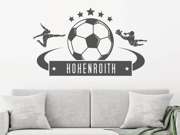 Wandtattoo Hohenroith Fußball