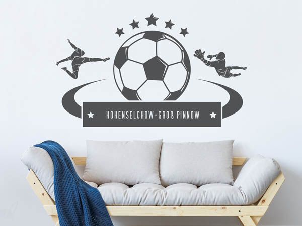 Wandtattoo Hohenselchow-Groß Pinnow Fußball