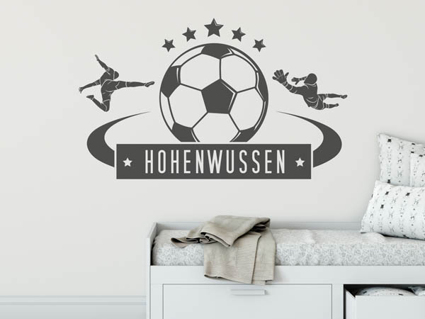 Wandtattoo Hohenwussen Fußball