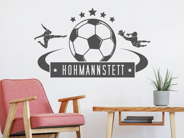 Wandtattoo Hohmannstett Fußball
