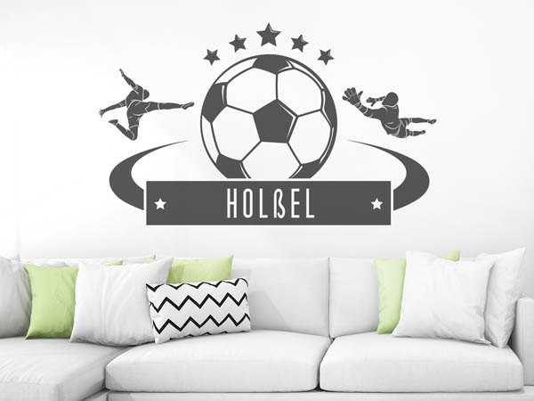 Wandtattoo Holßel Fußball