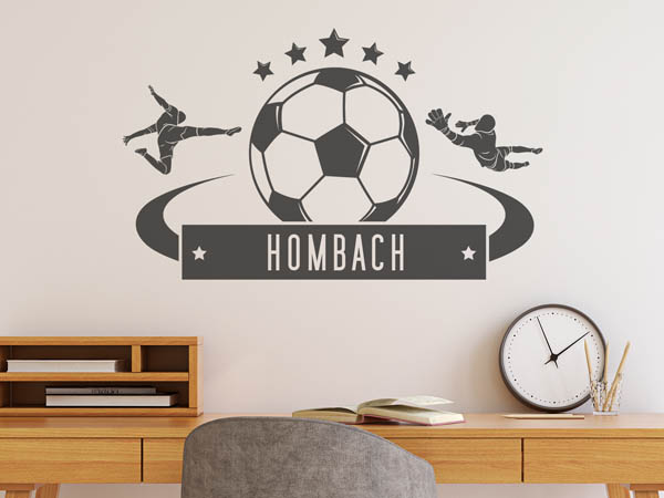 Wandtattoo Hombach Fußball