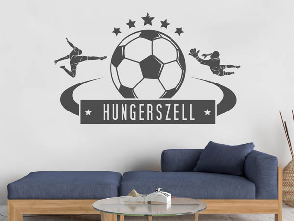 Wandtattoo Hungerszell Fußball
