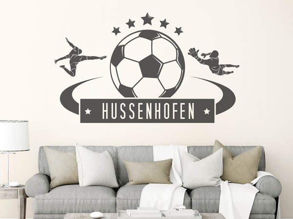 Wandtattoo Hussenhofen Fußball