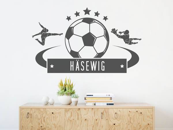 Wandtattoo Häsewig Fußball