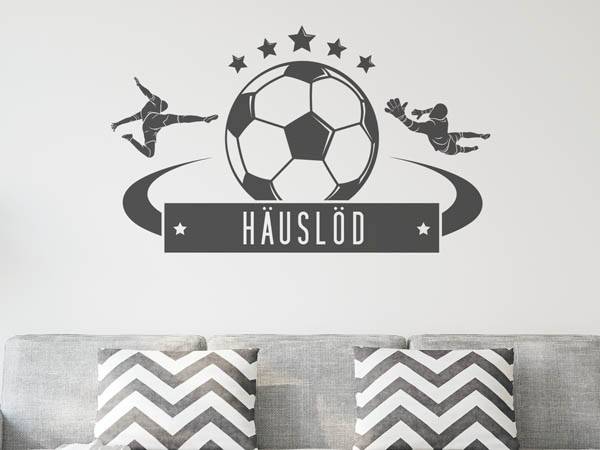 Wandtattoo Häuslöd Fußball