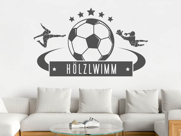 Wandtattoo Hölzlwimm Fußball