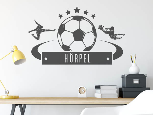 Wandtattoo Hörpel Fußball