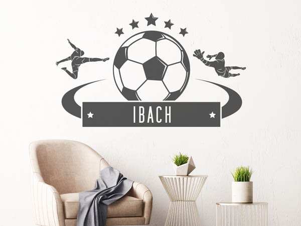 Wandtattoo Ibach Fußball