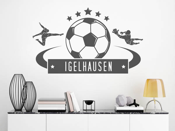 Wandtattoo Igelhausen Fußball