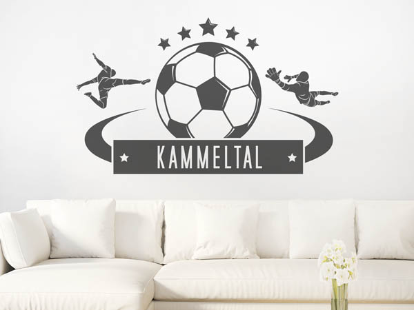 Wandtattoo Kammeltal Fußball