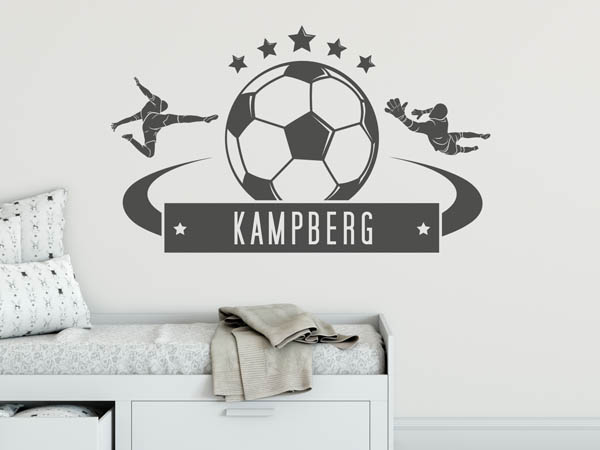 Wandtattoo Kampberg Fußball