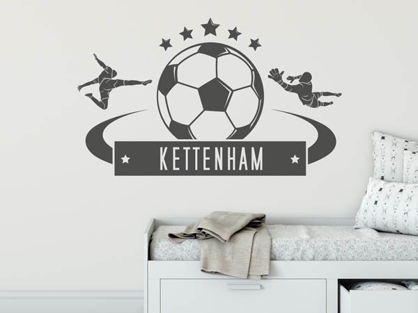 Wandtattoo Kettenham Fußball