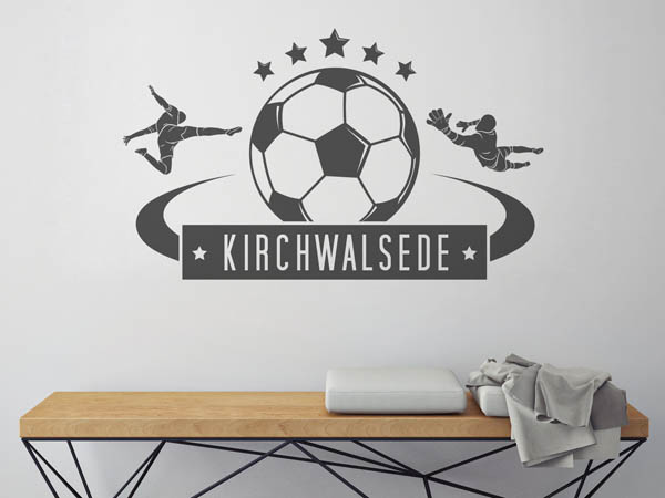 Wandtattoo Kirchwalsede Fußball