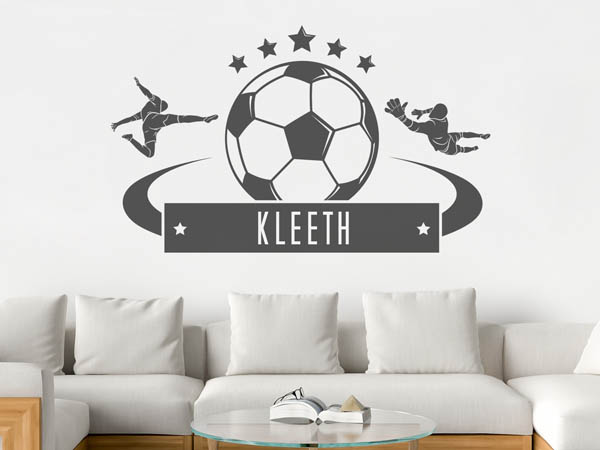 Wandtattoo Kleeth Fußball