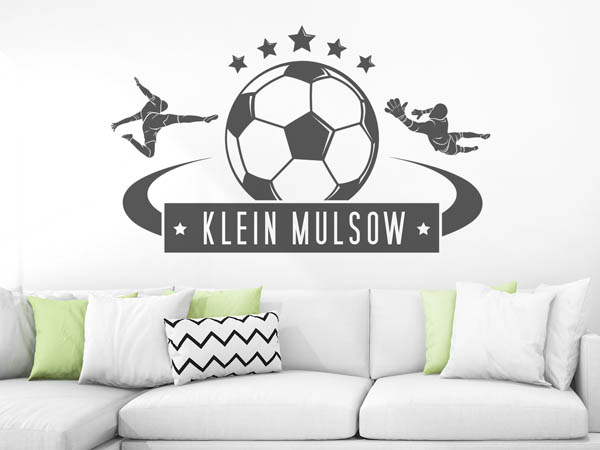Wandtattoo Klein Mulsow Fußball