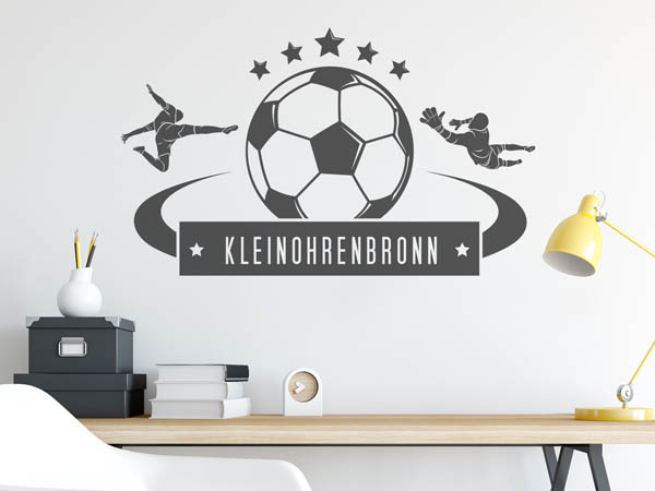 Wandtattoo Kleinohrenbronn Fußball