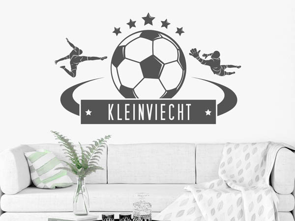 Wandtattoo Kleinviecht Fußball