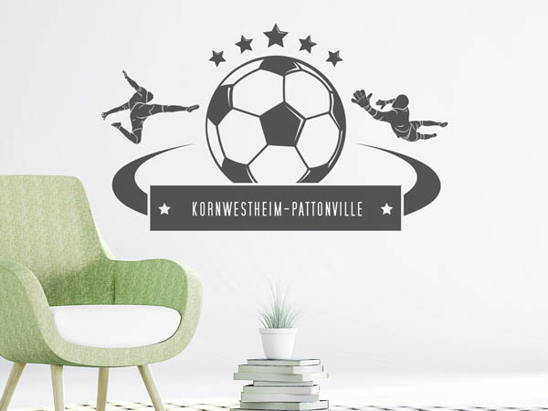 Wandtattoo Kornwestheim-Pattonville Fußball