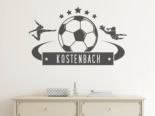 Wandtattoo Kostenbach Fußball
