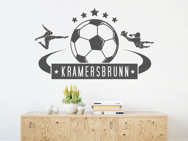 Wandtattoo Kramersbrunn Fußball