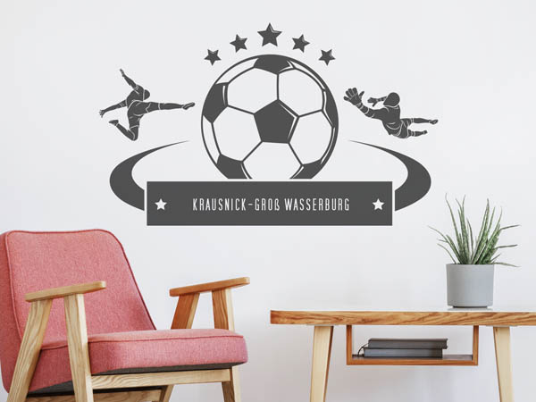 Wandtattoo Krausnick-Groß Wasserburg Fußball